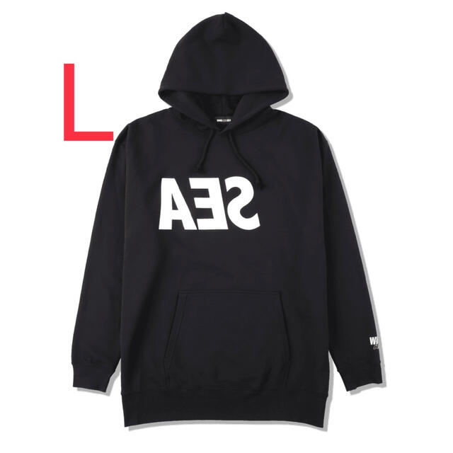 wind and sea hoodie black L