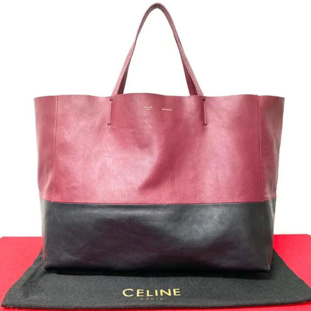 celine(セリーヌ)の極 美品 レア セリーヌ カバ バイカラー レザー トート ハンドバッグ 黒 レディースのバッグ(トートバッグ)の商品写真