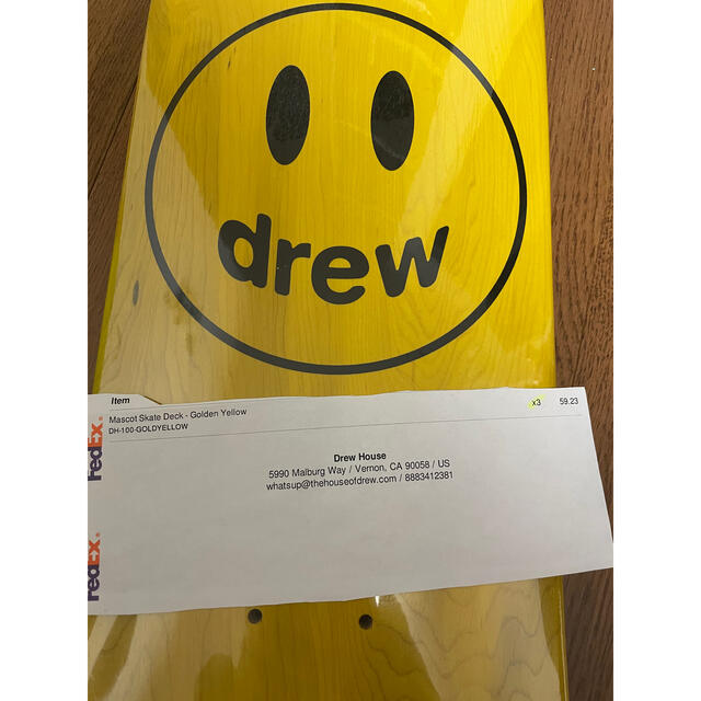 最安値　drew  house Mascot Skate Deck ソックス付き スポーツ/アウトドアのスポーツ/アウトドア その他(スケートボード)の商品写真