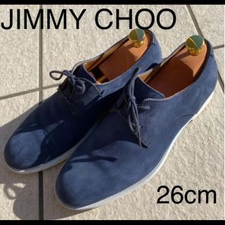 ジミーチュウ(JIMMY CHOO)のジミーチュウ　レースアップレザーシューズ　ネイビー(ドレス/ビジネス)