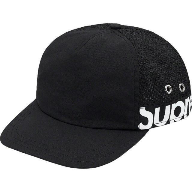 Side Logo 5-panel 黒　キャップ　supreme