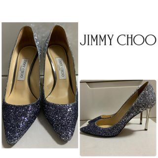 ジミーチュウ(JIMMY CHOO)のジミーチュウ　シルバーグリッター　パンプス(ハイヒール/パンプス)