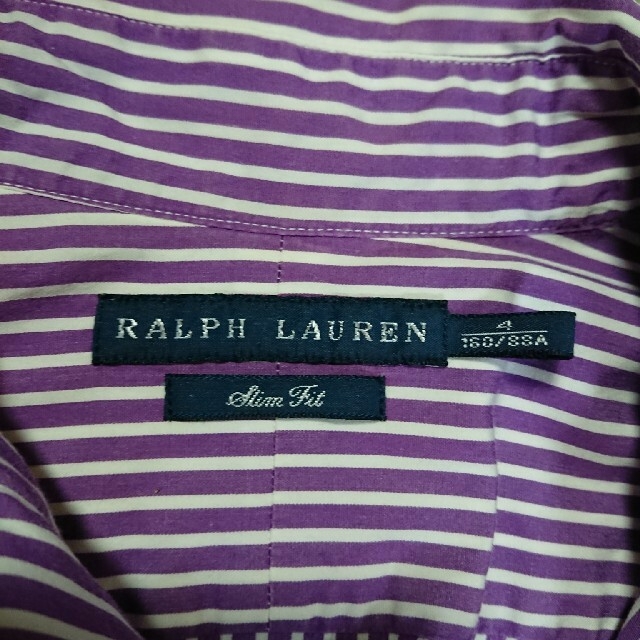 Ralph Lauren(ラルフローレン)のRALPH LAUREN ラルフローレン スリムフィットシャツ ストライプ レディースのトップス(シャツ/ブラウス(長袖/七分))の商品写真