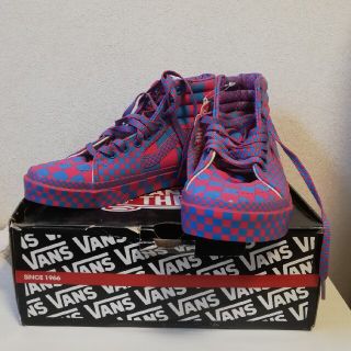 ヴァンズ(VANS)の【スニーカー】VANS Sk8-HI ピンク×ブルー(24cm)(スニーカー)