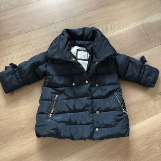 ザラキッズ(ZARA KIDS)のZARA baby ダウンジャケット　ネイビー　86(ジャケット/上着)