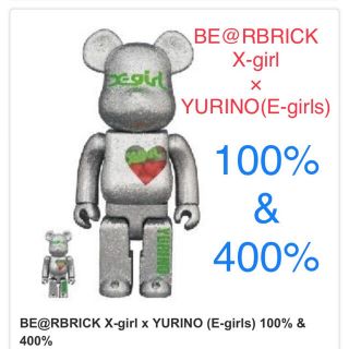 MEDICOM TOY - BE@RBRICK X-girl × YURINO 100% & 400%の通販 by nao's ... 【新品未開封】 BE@RBRICK X-girl × YURINO