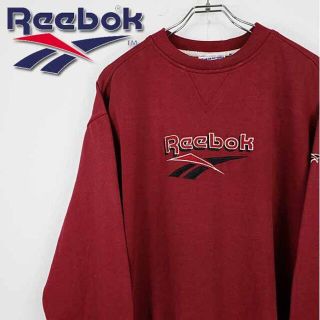 リーボック(Reebok)の【90s 古着】リーボック 刺繍ロゴ スウェット トレーナー USサイズ(スウェット)