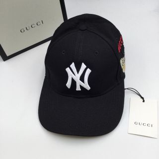 グッチ(Gucci)の未使用　グッチ　GUCCI ニューヨークヤンキースコラボ　ベースボールキャップ(キャップ)