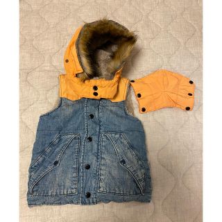 デニムダンガリー(DENIM DUNGAREE)の最終値下げ　美品　デニム&ダンガリー　ベスト　120(ジャケット/上着)