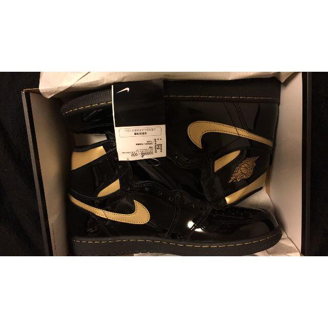 NIKE(ナイキ)のAIR JORDAN1 HIGH OG BLACK-METALLIC-GOLD メンズの靴/シューズ(スニーカー)の商品写真