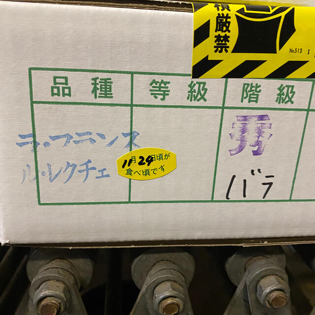 減農薬栽培山形産 ラフランス バラ詰め　M玉　お箱込み小玉3k入り 食品/飲料/酒の食品(フルーツ)の商品写真