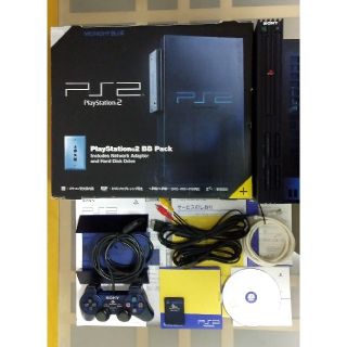 プレイステーション2(PlayStation2)のPlayStation２ BB Pack(ミッドナイトブルー)(家庭用ゲーム機本体)