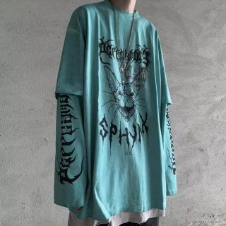 専用 韓国ブランド　韓国ファッション　ストリート　ロンT XXL(Tシャツ/カットソー(七分/長袖))