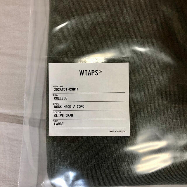 20AW WTAPS COLLEGE / MOCK NECK / COPO