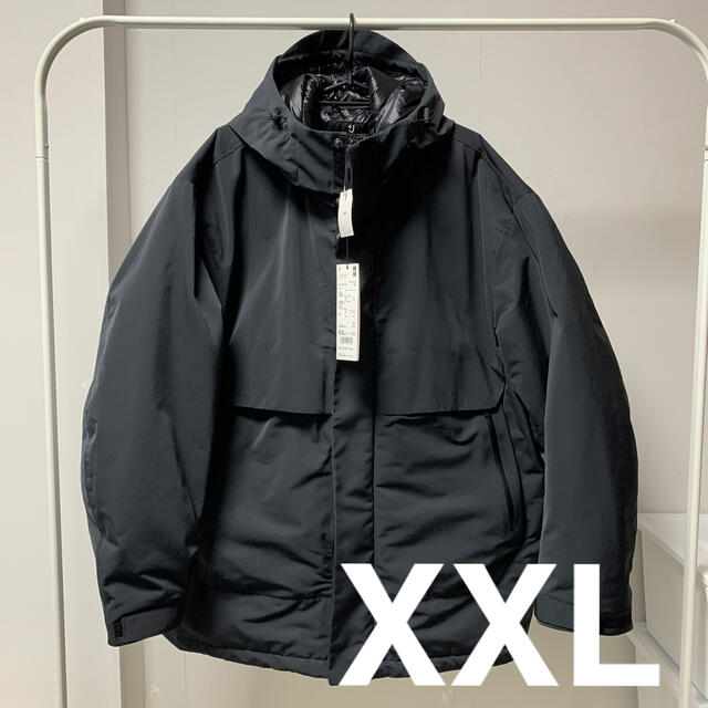 ジルサンダー+J ハイブリッドダウンオーバーサイズパーカ　Dark Gray XXL