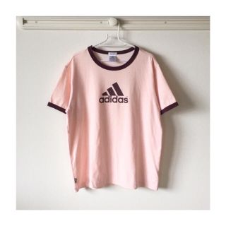 アディダス(adidas)のadidas トリムＴシャツ ピンク(Tシャツ/カットソー(半袖/袖なし))