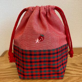 値下げしました/ハンドメイド/ファミリア風/入園準備/コップ袋(ポーチ)