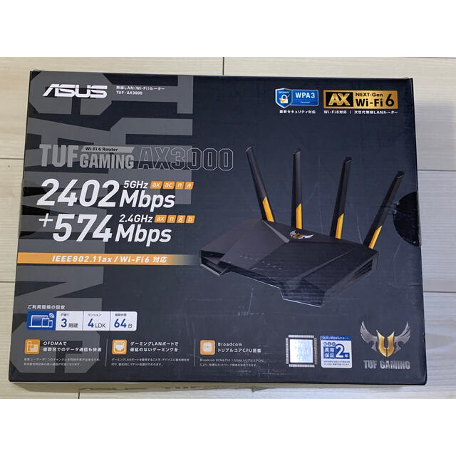 ASUS(エイスース)の[ペンギンさん様]ASUS TUF-AX3000 スマホ/家電/カメラのPC/タブレット(PC周辺機器)の商品写真