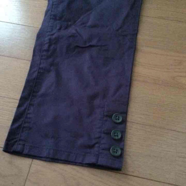 クロップド丈 パンツ 紫 レディースのパンツ(クロップドパンツ)の商品写真