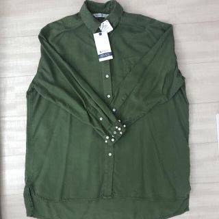 ザラ(ZARA)の新品未使用品！ZARA ミリタリーシャツ(シャツ/ブラウス(長袖/七分))