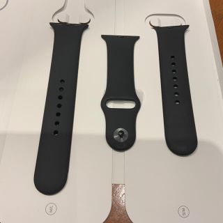 (純正品) Apple Watch バンド 40mm ブラック(ラバーベルト)