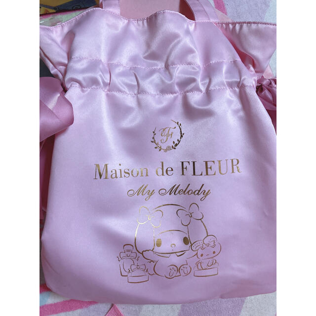 Maison de FLEUR(メゾンドフルール)のメゾンドフルールリボントート♡マイメロディコラボ レディースのバッグ(トートバッグ)の商品写真