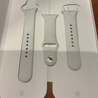 アップルウォッチ(Apple Watch)の(純正品) Apple Watch バンド 40mm ホワイト(ラバーベルト)