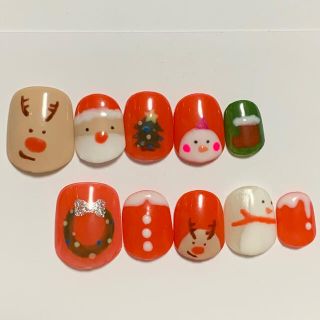 クリスマスネイルチップ(小さいサイズ)☺︎︎︎︎