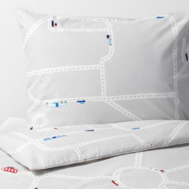 IKEA(イケア)のIKEA UPPTÅG ウップトーグ 掛け布団カバー 枕カバー 車   インテリア/住まい/日用品の寝具(シーツ/カバー)の商品写真