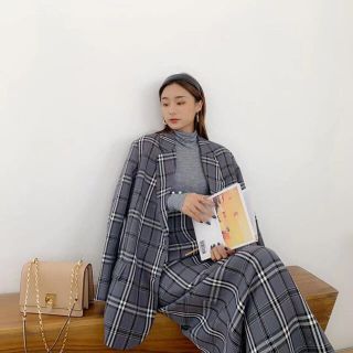 ザラ(ZARA)のbirthdaybash バースデーバッシュ　グレーチェックジャケット(テーラードジャケット)