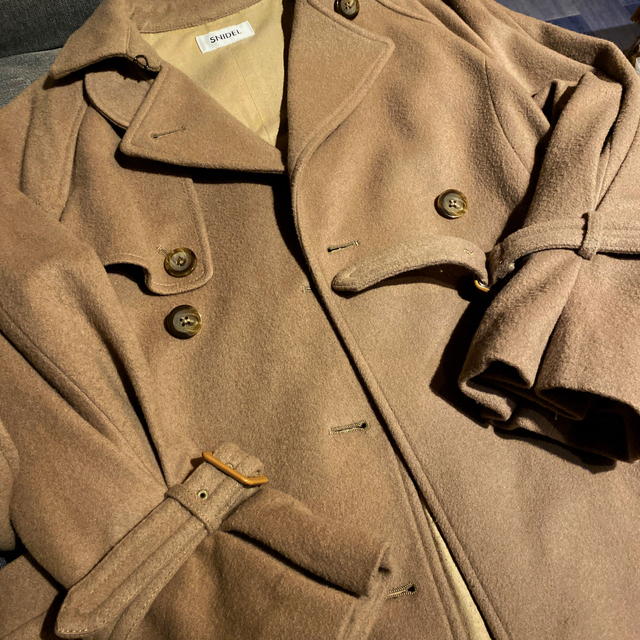 SNIDEL(スナイデル)のsnidel 19-20aw ロングコート　ベージュ レディースのジャケット/アウター(ロングコート)の商品写真