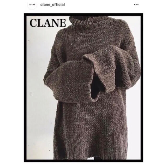 CLANE 【即完売】CHENILLE YARN OVER KNIT TOPS