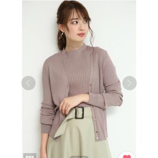 ジャスグリッティー(JUSGLITTY)の値下げ！　ジャスグリッティー  JUSGLITTY リブニット  アンサンブル(アンサンブル)