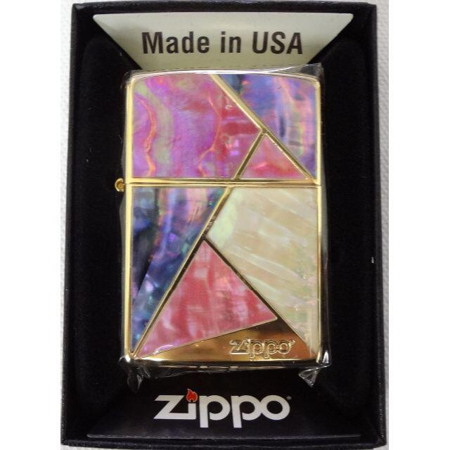 ZIPPO(ジッポー)の新品　ZIPPO　マルチカットシェルゴールド　2G-MULTI　定価13200円 メンズのファッション小物(タバコグッズ)の商品写真