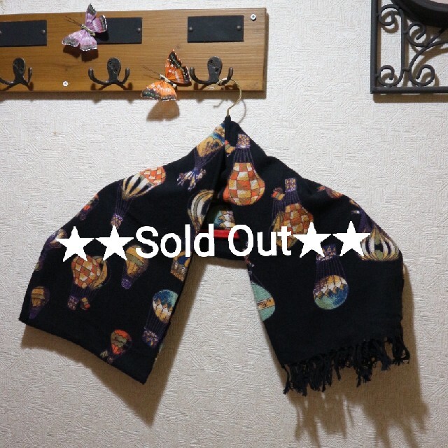 ★おまとめSold Out★KILKI♪大人可愛い気球柄の起毛ストール♪