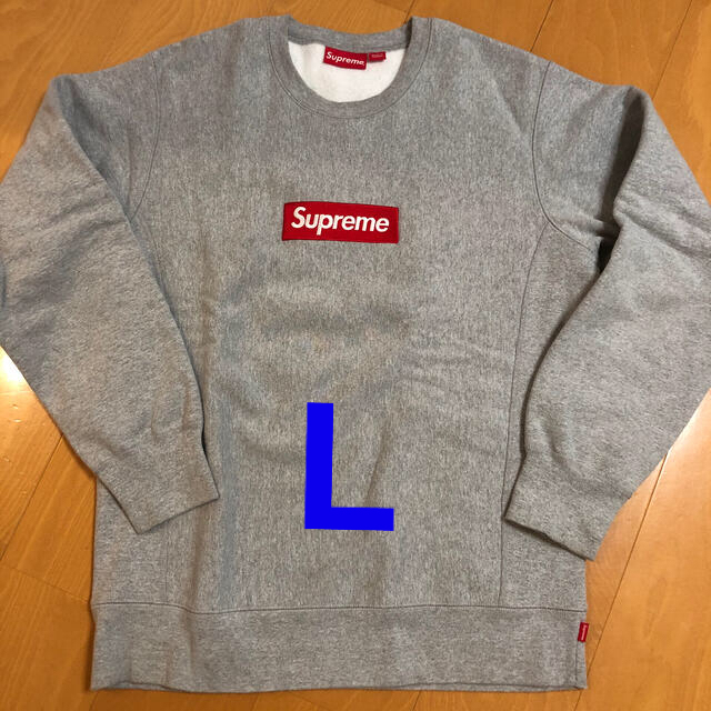 一部予約販売中】 supreme - Supreme box Lサイズ crewneck logo