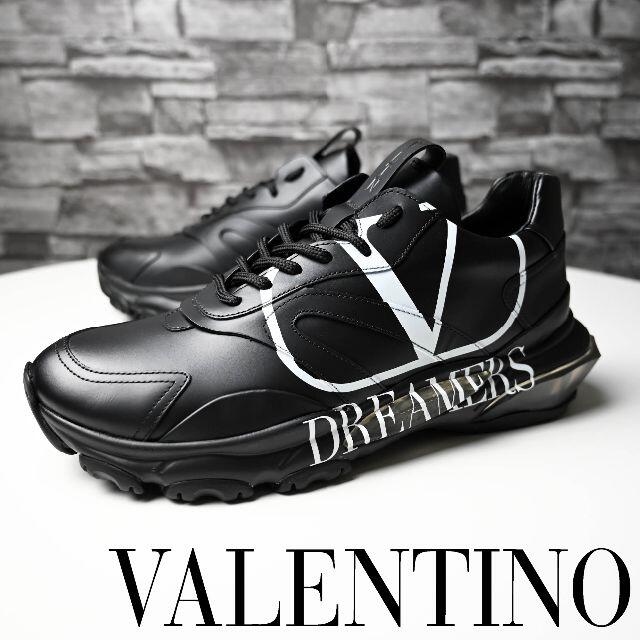 VALENTINO メンズ 靴 シューズ スニーカー ロゴ ブラック 黒