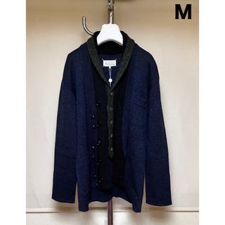 マルタンマルジェラ(Maison Martin Margiela)の新品 M 17aw マルジェラ 名作 レイヤードカーディガン ネイビー 7655(ニット/セーター)