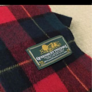 ツイードミル(TWEEDMILL)のQUEENSBURY TWEED MILL レッドチェック マフラー(マフラー)