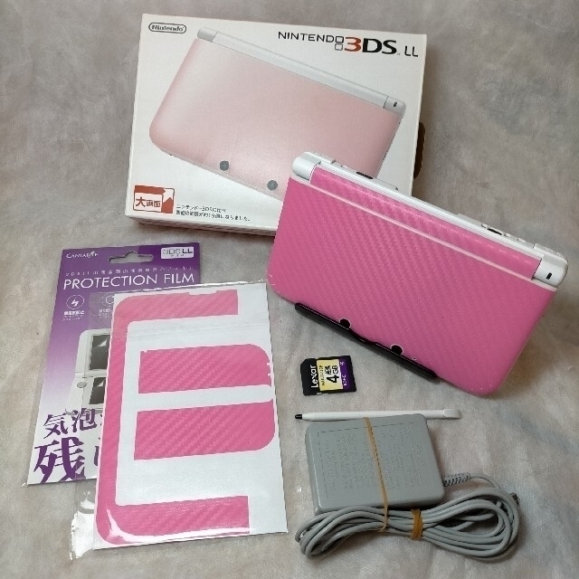 良 機能回復訓練 Nintendo 3DS  LL 本体ピンク/ホワイトエンタメホビー