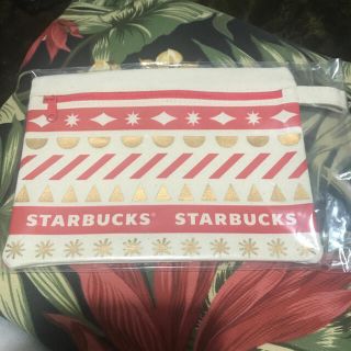 スターバックスコーヒー(Starbucks Coffee)のStarbucks スターバックス ホリデーポーチ　非売品(ノベルティグッズ)