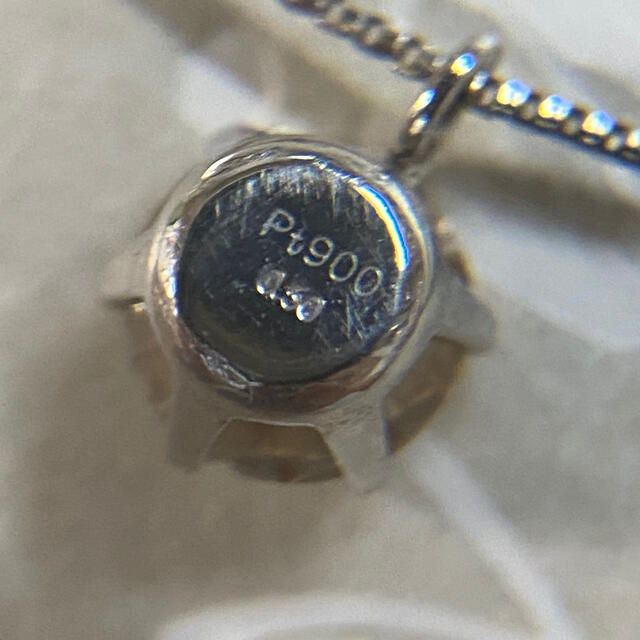 0.5ct プラチナダイヤ一粒ネックレス