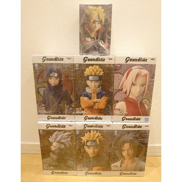 NARUTO　GRANDISTA 7体セットキャラクターグッズ