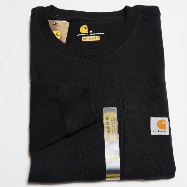 carhartt(カーハート)の新品 carhartt ロンT　長袖／ブラック／Ｍ メンズのトップス(Tシャツ/カットソー(七分/長袖))の商品写真