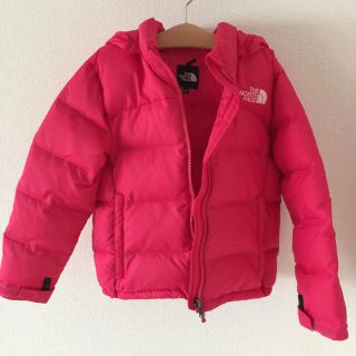 ザノースフェイス(THE NORTH FACE)のTHE NORTH FACE 130 ピンク ダウンジャケット(ジャケット/上着)