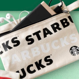 スターバックスコーヒー(Starbucks Coffee)の［Starbucks Coffee］非売品⭐︎キャンパスポーチ(ノベルティグッズ)
