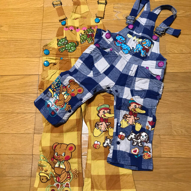 GrandGround(グラグラ)のオーバーオール☆グラグラ☆2枚組 キッズ/ベビー/マタニティのキッズ服女の子用(90cm~)(パンツ/スパッツ)の商品写真