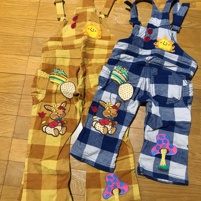 GrandGround(グラグラ)のオーバーオール☆グラグラ☆2枚組 キッズ/ベビー/マタニティのキッズ服女の子用(90cm~)(パンツ/スパッツ)の商品写真