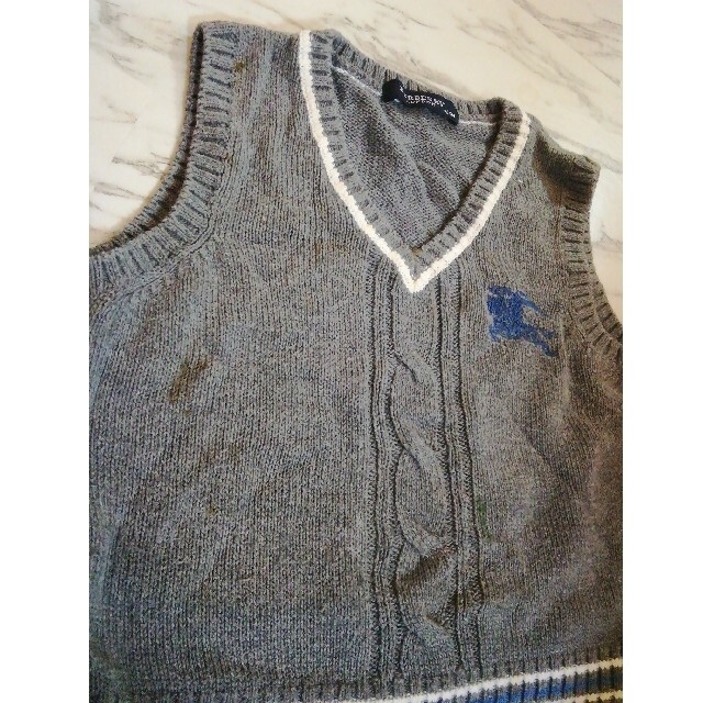 BURBERRY(バーバリー)のBURBERRY　ベスト　グレー　90 キッズ/ベビー/マタニティのキッズ服男の子用(90cm~)(ニット)の商品写真