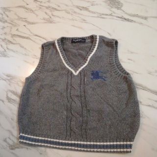 バーバリー(BURBERRY)のBURBERRY　ベスト　グレー　90(ニット)